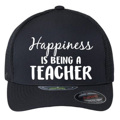 Happiness Is Being A Teacher Flexfit Unipanel Trucker Cap