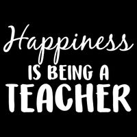 Happiness Is Being A Teacher Cropped Pullover Crew