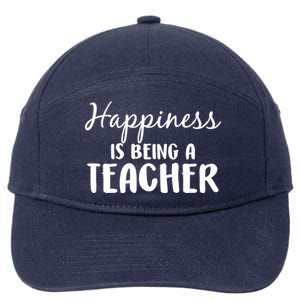 Happiness Is Being A Teacher 7-Panel Snapback Hat