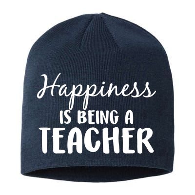 Happiness Is Being A Teacher Sustainable Beanie