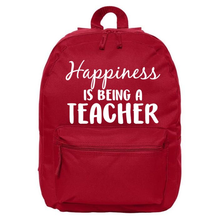 Happiness Is Being A Teacher 16 in Basic Backpack