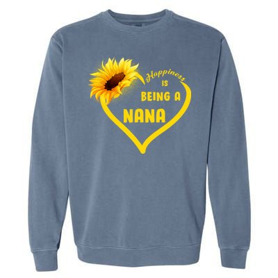 Happiness Is Being Called Nana Sunflower Garment-Dyed Sweatshirt