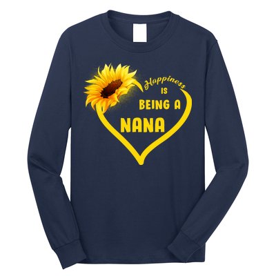 Happiness Is Being Called Nana Sunflower Long Sleeve Shirt