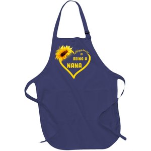 Happiness Is Being Called Nana Sunflower Full-Length Apron With Pockets