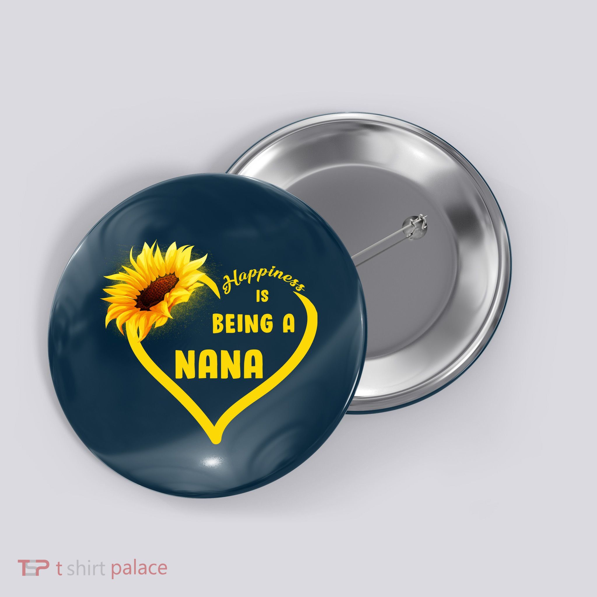 Happiness Is Being Called Nana Sunflower Button