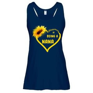 Happiness Is Being Called Nana Sunflower Ladies Essential Flowy Tank