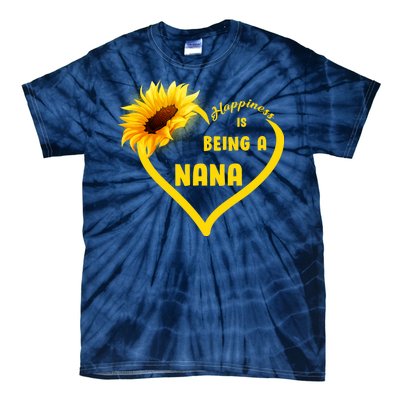 Happiness Is Being Called Nana Sunflower Tie-Dye T-Shirt