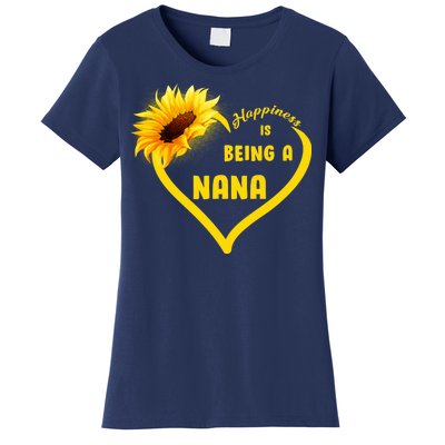 Happiness Is Being Called Nana Sunflower Women's T-Shirt