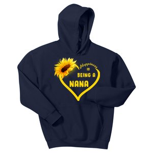 Happiness Is Being Called Nana Sunflower Kids Hoodie