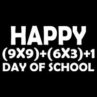 Happy 100 Days Of School Math Equation Impact Tech Backpack