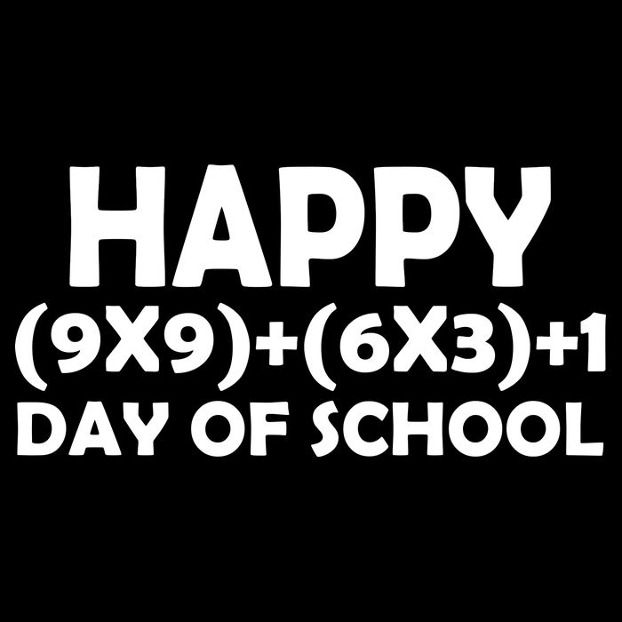 Happy 100 Days Of School Math Equation Impact Tech Backpack