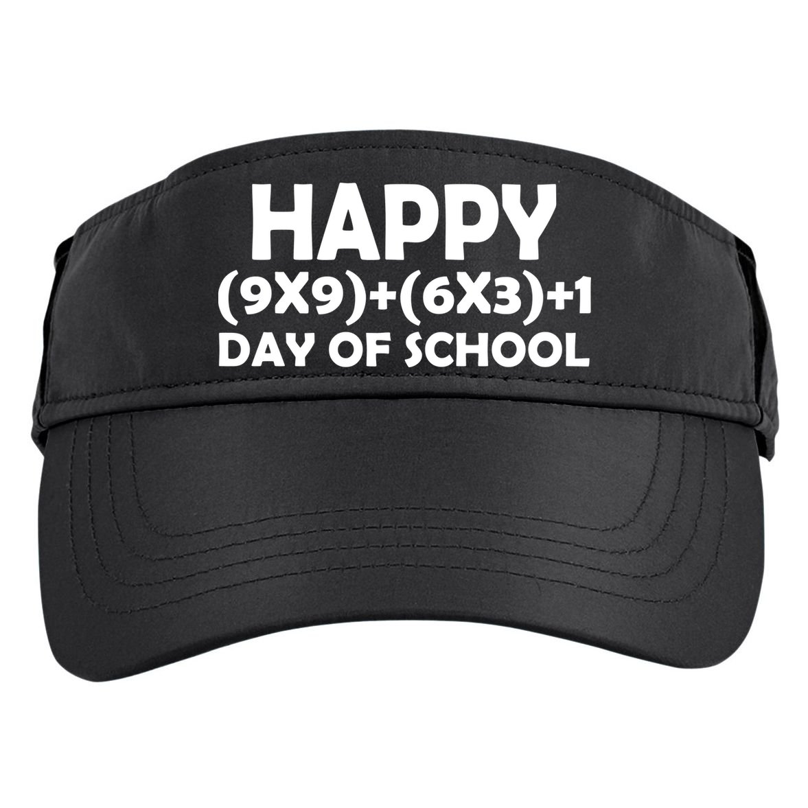 Happy 100 Days Of School Math Equation Adult Drive Performance Visor