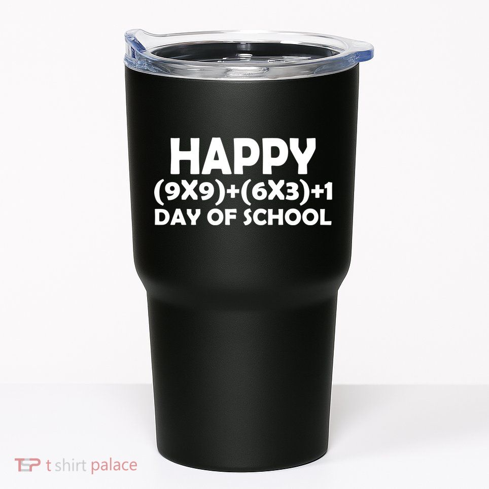 Happy 100 Days Of School Math Equation Tumbler