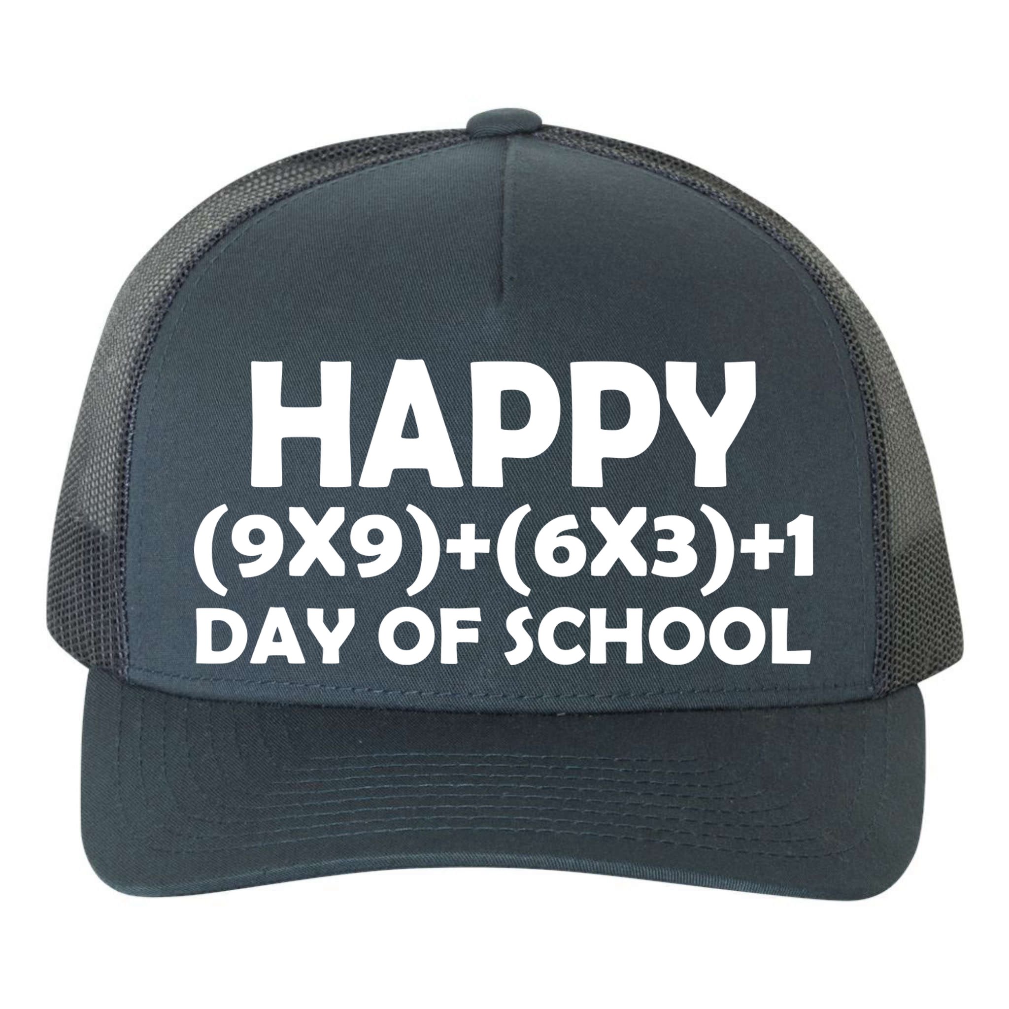 Happy 100 Days Of School Math Equation Yupoong Adult 5-Panel Trucker Hat
