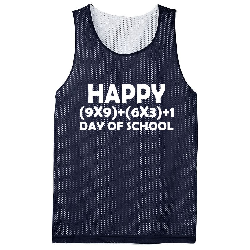 Happy 100 Days Of School Math Equation Mesh Reversible Basketball Jersey Tank