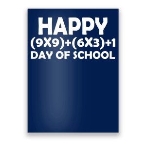 Happy 100 Days Of School Math Equation Poster