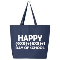 Happy 100 Days Of School Math Equation 25L Jumbo Tote