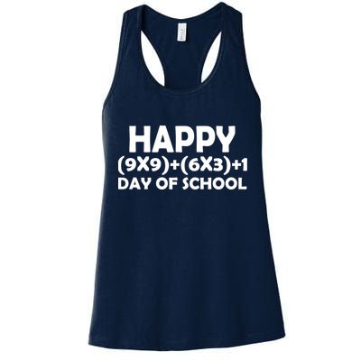 Happy 100 Days Of School Math Equation Womens Tank Top