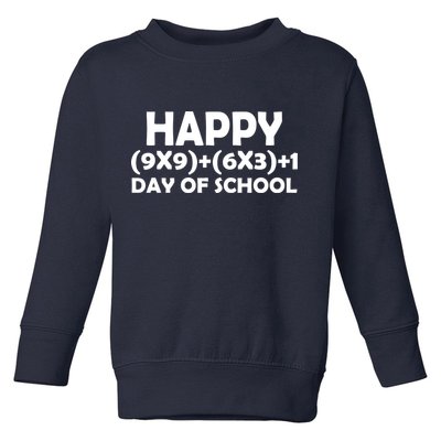 Happy 100 Days Of School Math Equation Toddler Sweatshirt