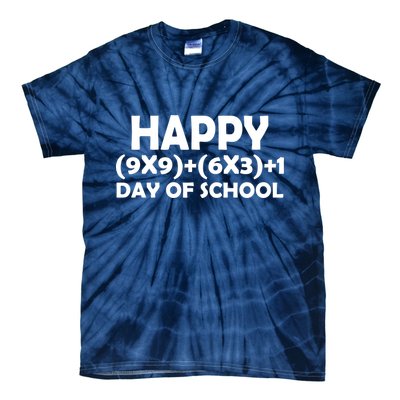 Happy 100 Days Of School Math Equation Tie-Dye T-Shirt
