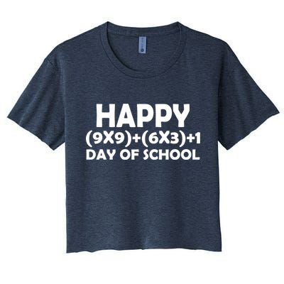 Happy 100 Days Of School Math Equation Crop Top