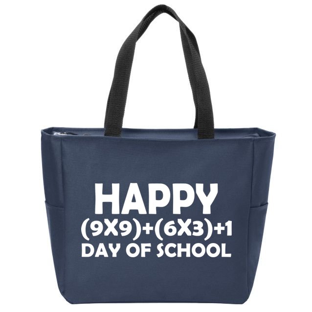 Happy 100 Days Of School Math Equation Zip Tote Bag