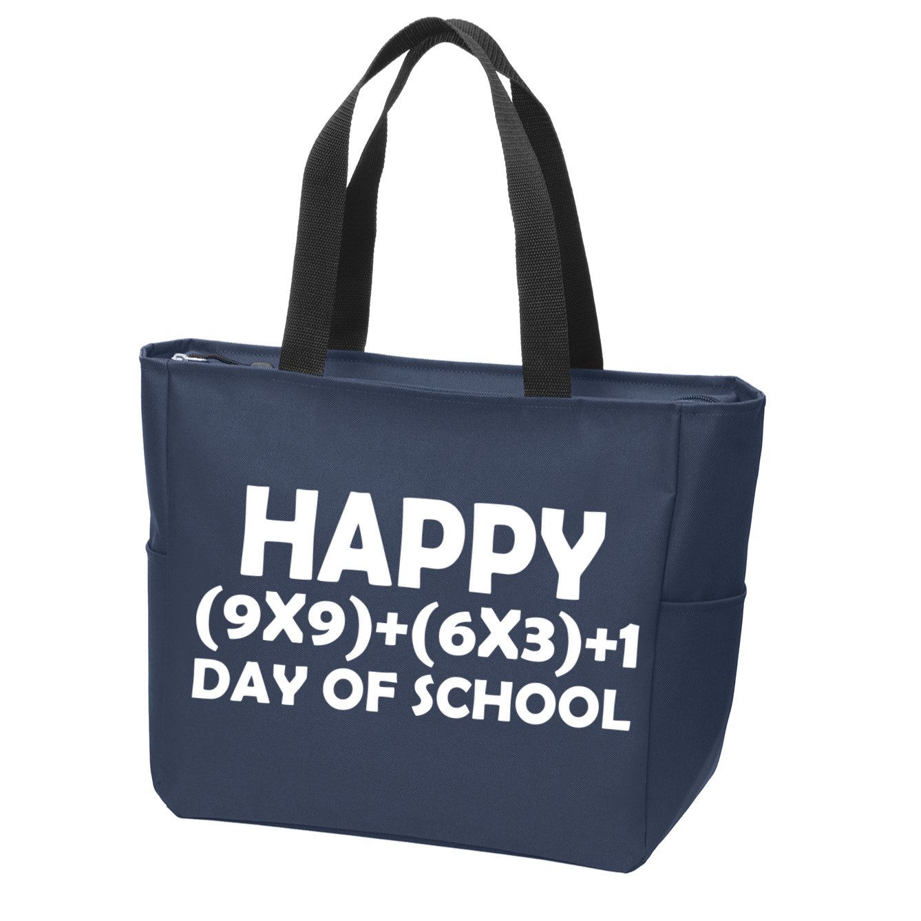Happy 100 Days Of School Math Equation Zip Tote Bag