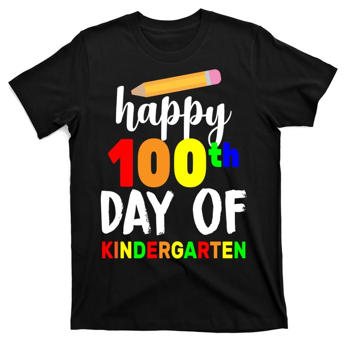 Happy 100th Day Of Kindergarten Pencil T-Shirt