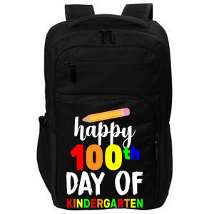 Happy 100th Day Of Kindergarten Pencil Impact Tech Backpack