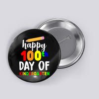 Happy 100th Day Of Kindergarten Pencil Button