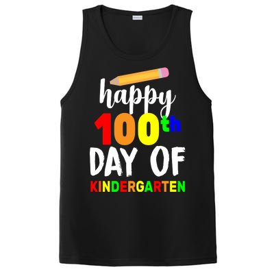 Happy 100th Day Of Kindergarten Pencil PosiCharge Competitor Tank