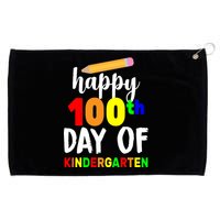 Happy 100th Day Of Kindergarten Pencil Grommeted Golf Towel