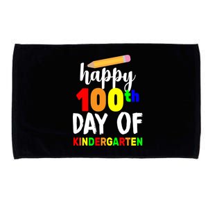 Happy 100th Day Of Kindergarten Pencil Microfiber Hand Towel