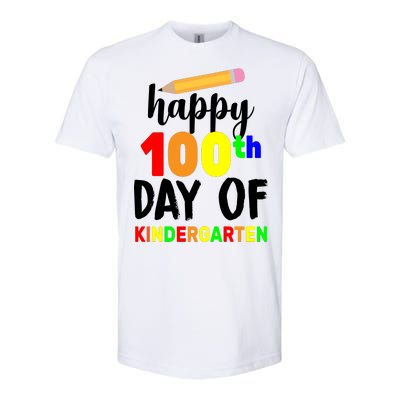 Happy 100th Day Of Kindergarten Pencil Softstyle® CVC T-Shirt