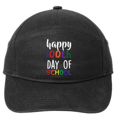 Happy 100th Day Of School 7-Panel Snapback Hat