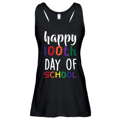 Happy 100th Day Of School Ladies Essential Flowy Tank
