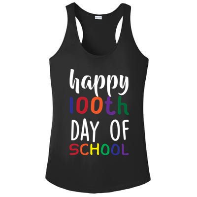 Happy 100th Day Of School Ladies PosiCharge Competitor Racerback Tank