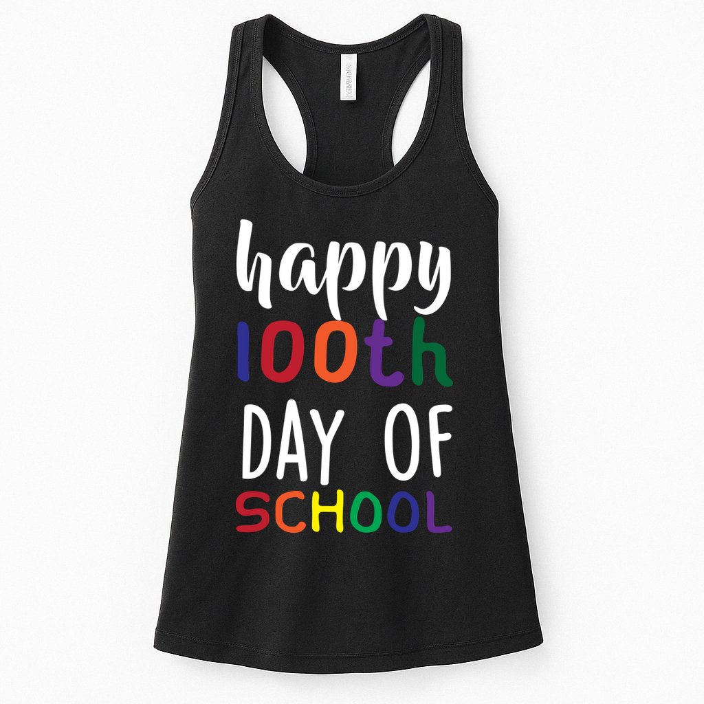 Happy 100th Day Of School Womens Tank Top