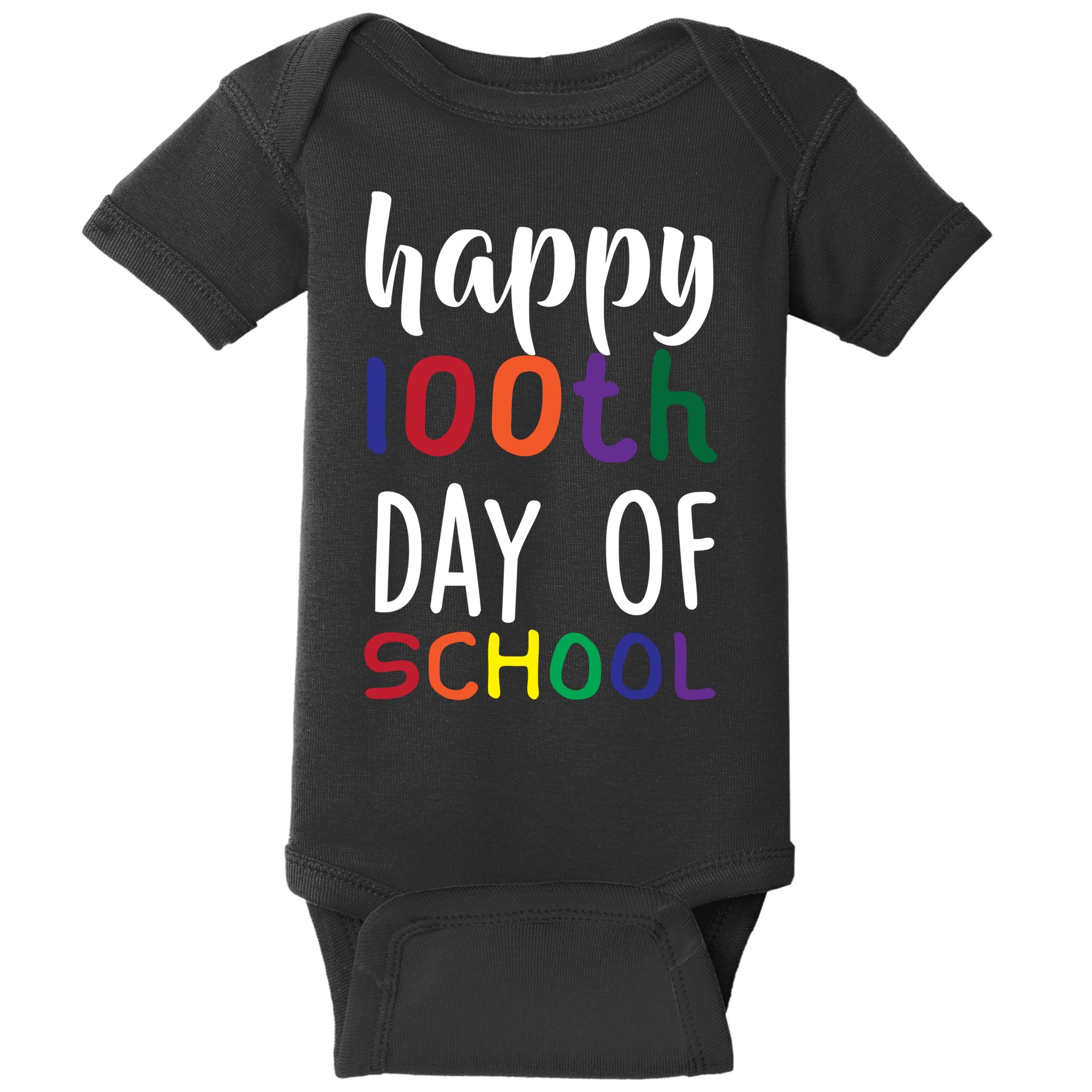 Happy 100th Day Of School Baby Bodysuit