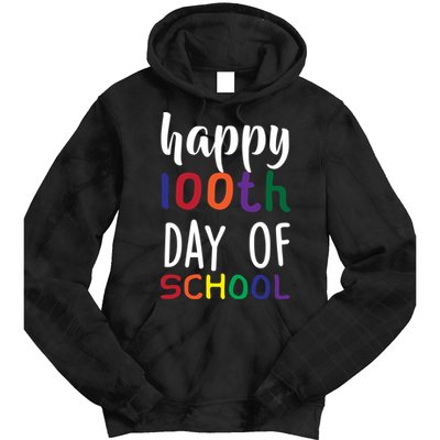 Happy 100th Day Of School Tie Dye Hoodie