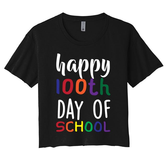 Happy 100th Day Of School Crop Top