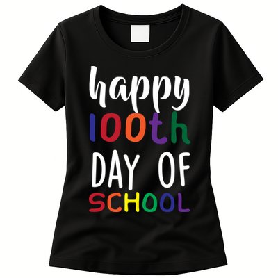 Happy 100th Day Of School Womens T-Shirt
