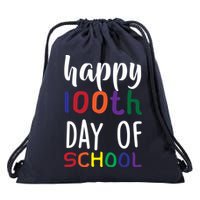 Happy 100th Day of School Drawstring Bag