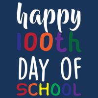 Happy 100th Day of School Drawstring Bag