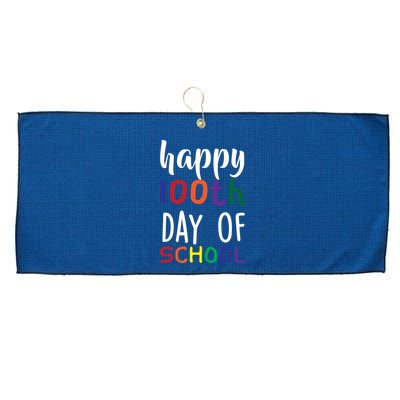 Happy 100th Day of School Large Microfiber Waffle Golf Towel