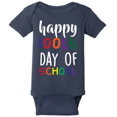Happy 100th Day of School Baby Bodysuit