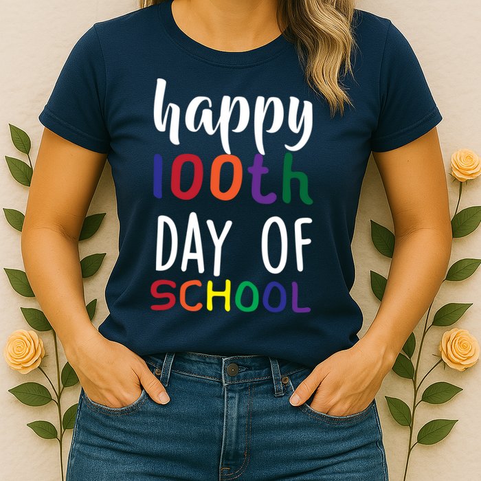 Happy 100th Day of School Womens T-Shirt