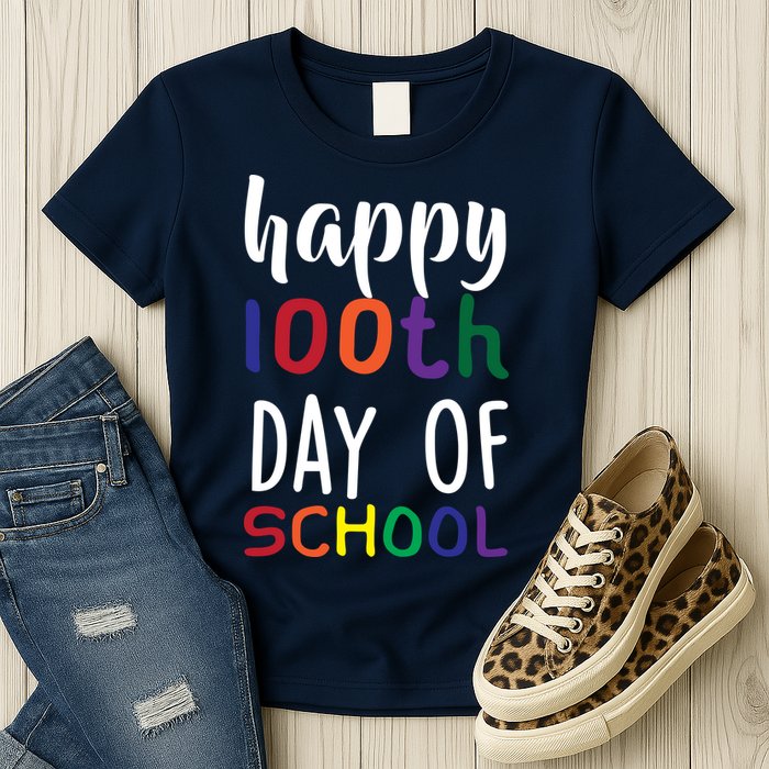 Happy 100th Day of School Womens T-Shirt