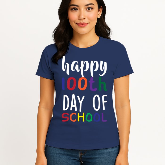 Happy 100th Day of School Womens T-Shirt