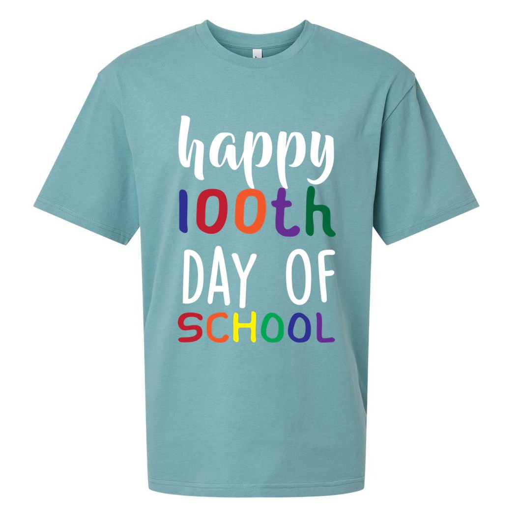 Happy 100th Day of School Sueded Cloud Jersey T-Shirt